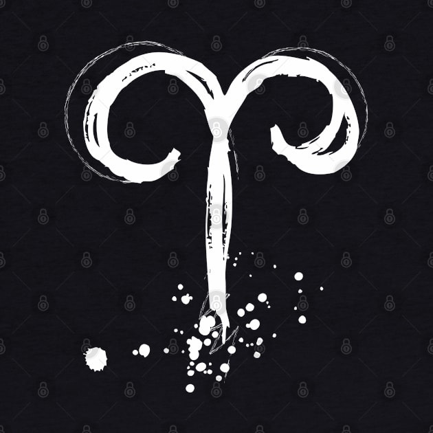 Aries Zodiac Sign by Blind Man Studio